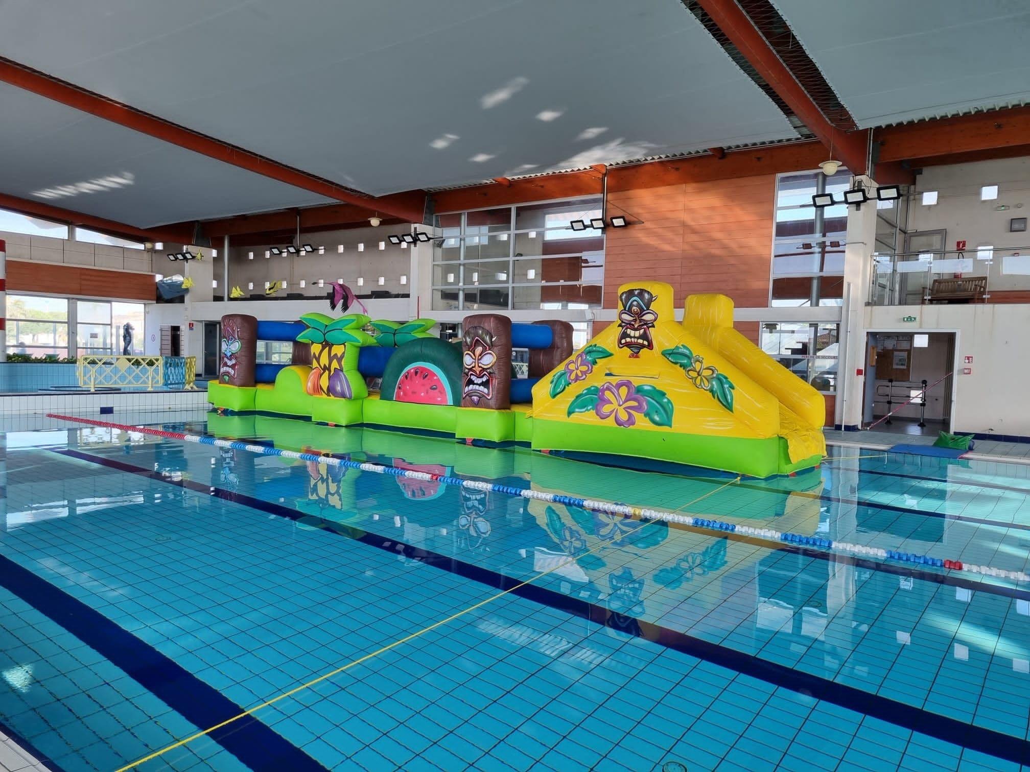 installation structure dans une piscine