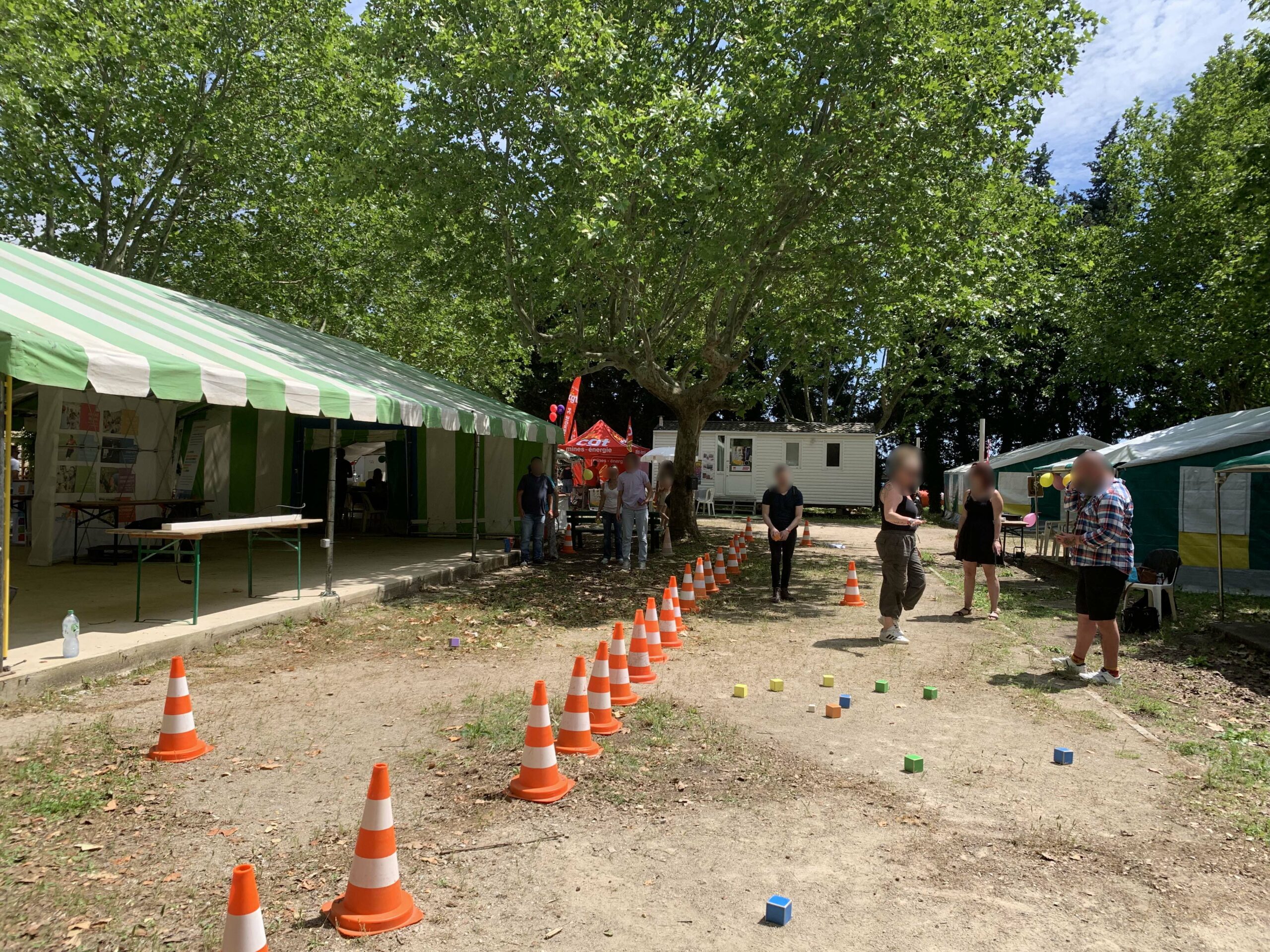 Jeu de boulle pour un événement CGT